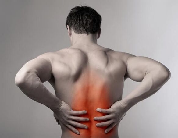 Sakit belakang akibat osteochondrosis tulang belakang